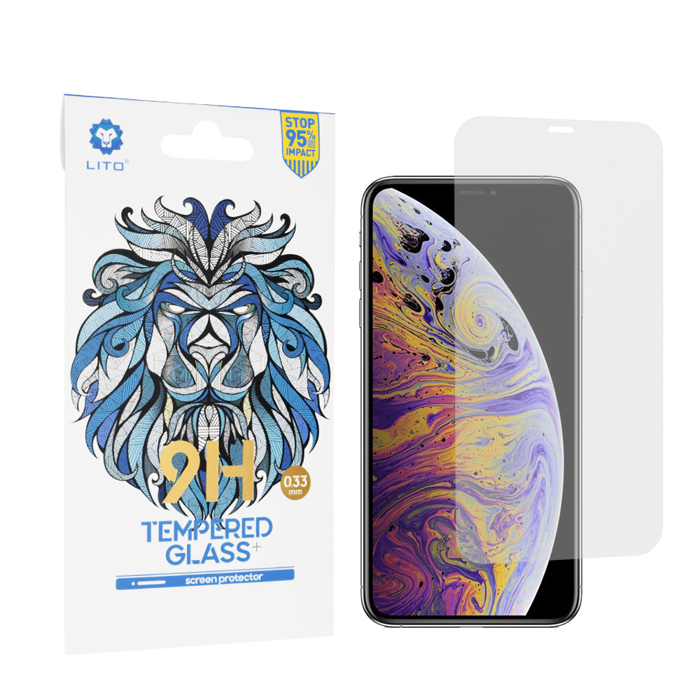 Ochranná fólia na displej Lito Classic pre Apple iPhone 11 Pro Max / XS Max, tvrdené sklo, plné lepidlo, 2.5D