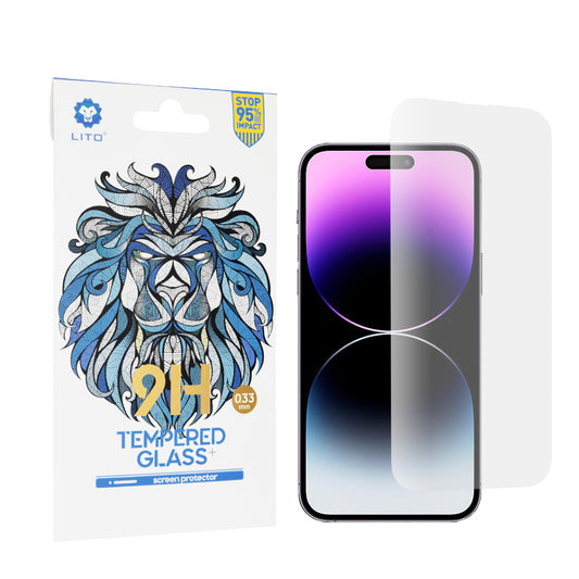 Ochranná fólia na displej Lito Classic pre Apple iPhone 14 Pro Max, tvrdené sklo, plné lepidlo, 2.5D