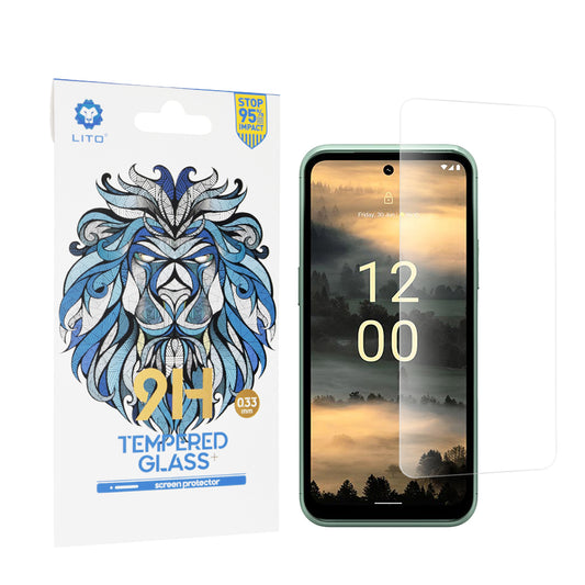 Ochranná fólia na displej Lito Classic pre Nokia XR21, tvrdené sklo, plné lepidlo, 2,5D