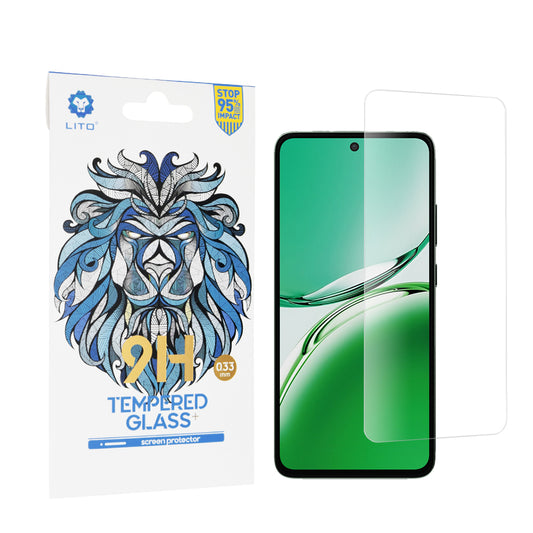 Ochranná fólia na displej Lito Classic pre Oppo Reno12 F 4G, tvrdené sklo, plné lepidlo, 2.5D