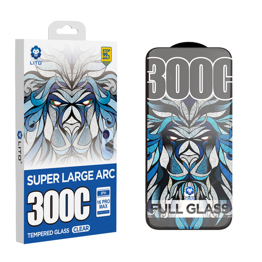 Ochranná fólia na displej Lito D+ Max 300C pre Apple iPhone 15 Pro, tvrdené sklo, plné lepidlo