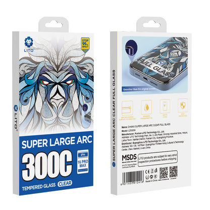 Ochranná fólia na displej Lito D+ Max 300C pre Apple iPhone 16 Pro Max, tvrdené sklo, plné lepidlo