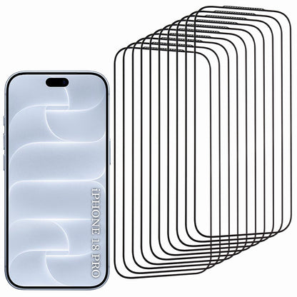 Ochranná fólia na displej Lito HD Pro pre Apple iPhone 18 Pro / 17 Pro, tvrdené sklo, celoplošné lepenie, súprava 10 kusov, čierna