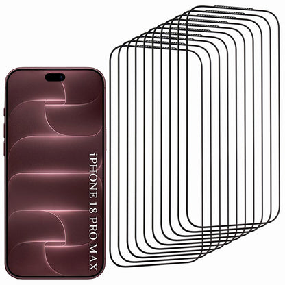 Ochranná fólia na displej Lito HD Pro pre Apple iPhone 18 Pro Max / 17 Pro Max, tvrdené sklo, celoplošné lepenie, súprava 10 kusov, čierna