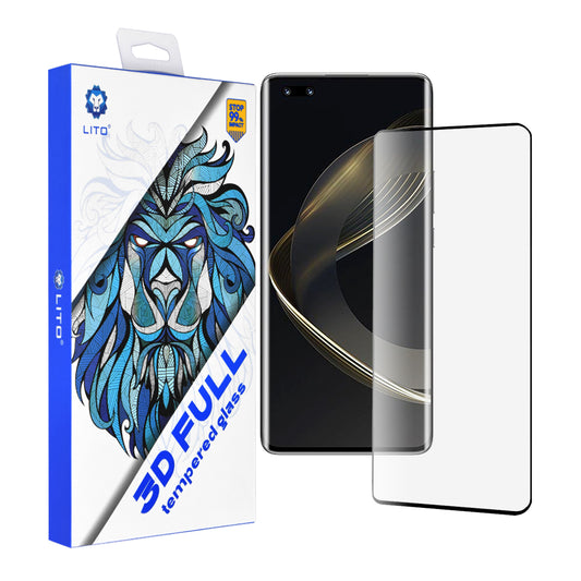 Ochranná fólia na displej Lito pre Huawei nova 11 Pro, tvrdené sklo, plné lepidlo, 3D, čierna