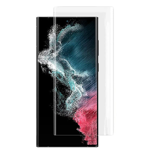 Ochranná fólia na displej Lito pre Samsung Galaxy S22 Ultra 5G S908, tvrdené sklo, UV lepidlo, 3D