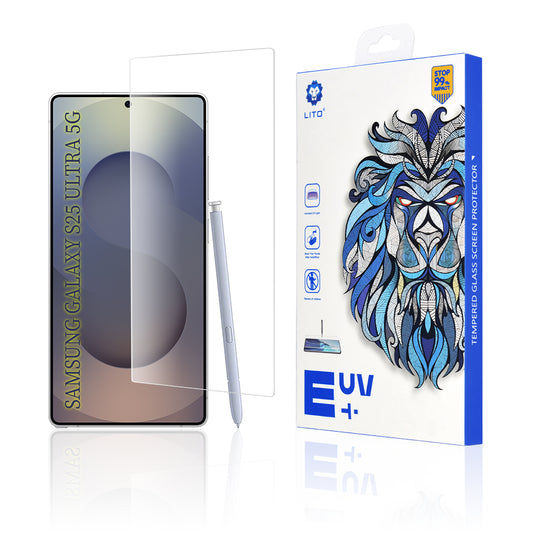 Ochranná fólia na displej Lito pre Samsung Galaxy S25 Ultra S938, tvrdené sklo, UV lepidlo, 3D