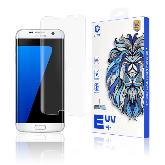 Ochranná fólia na displej Lito pre Samsung Galaxy S7 edge G935, tvrdené sklo, UV lepidlo, 3D