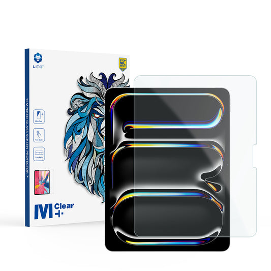 Matte Screen Protector Lito Classic for Apple iPad Pro 13 (2024), Tempered Glass, Full Glue, 2.5D