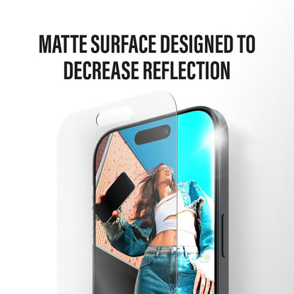 Ochranná fólia Matte PanzerGlass Armor EasyAligner pre Apple iPhone 17 Air, Kalené sklo, Full Glue