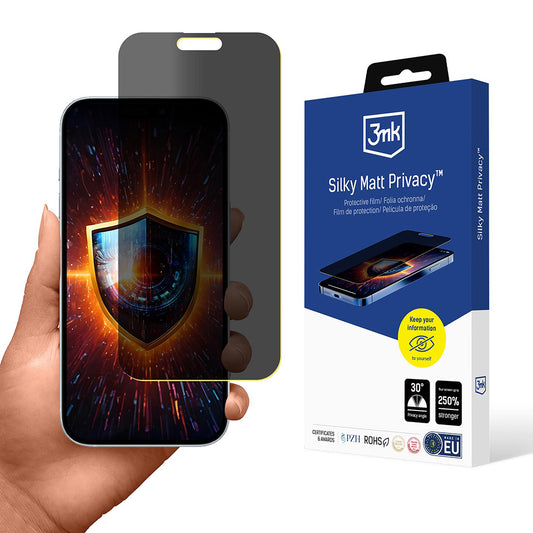 Ochranná fólia Matte Privacy 3MK Silky pre Apple iPhone 17 Air, Plast