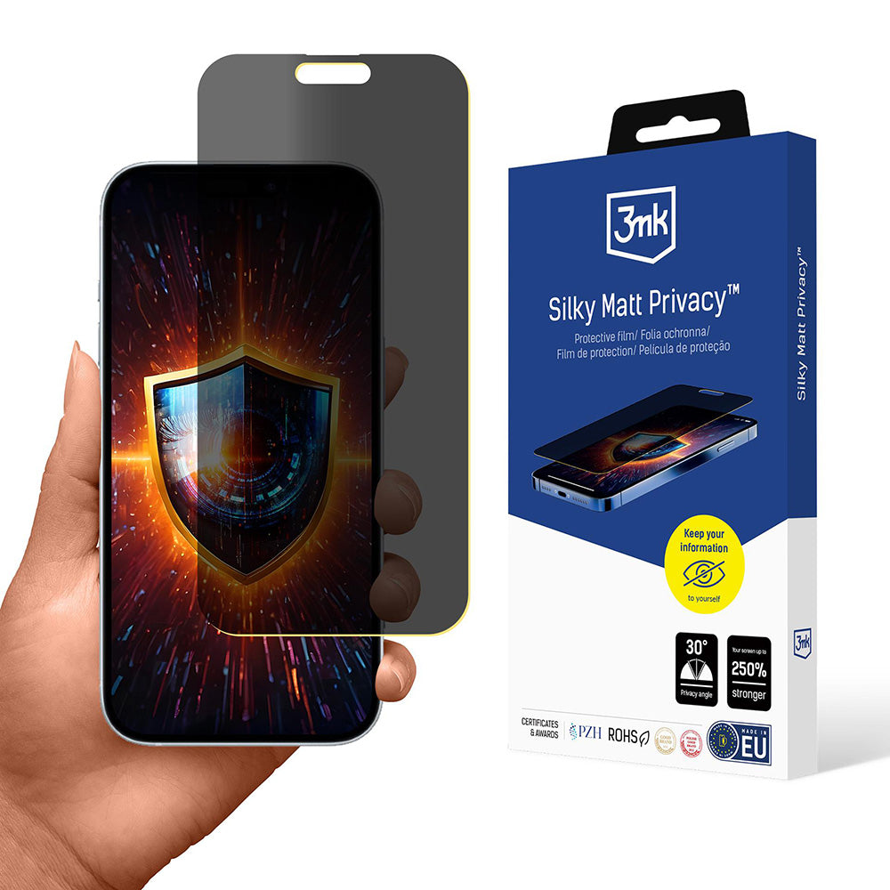 Ochranná fólia Matte Privacy 3MK Silky pre Apple iPhone 17, Plast