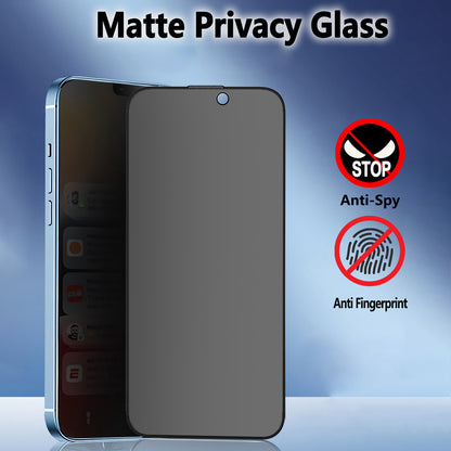 Matná ochranná fólia na displej Blueo Privacy Anti-Peep pre Apple iPhone 14 Pro Max, tvrdené sklo, plné lepenie