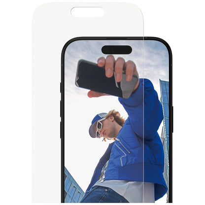 Ochranná fólia na displej PanzerGlass Classic Fit EasyAligner pre Apple iPhone 17 / 16 Pro, Kalené sklo, Full Glue