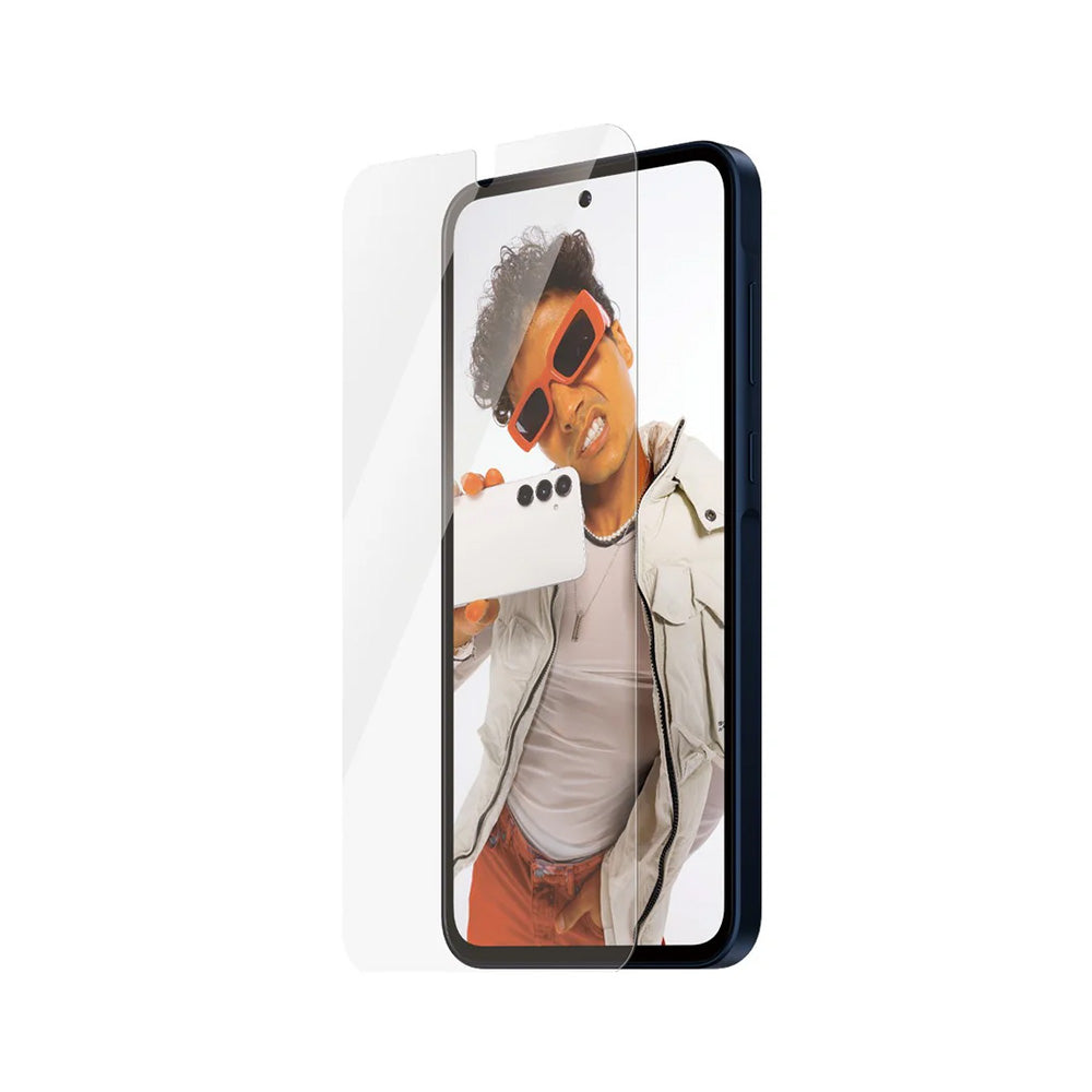 Ochranná fólia na displej PanzerGlass Safe. Ultra-Wide Fit EasyAligner pre Samsung Galaxy A36 A366, Tvrdené sklo, Full Glue