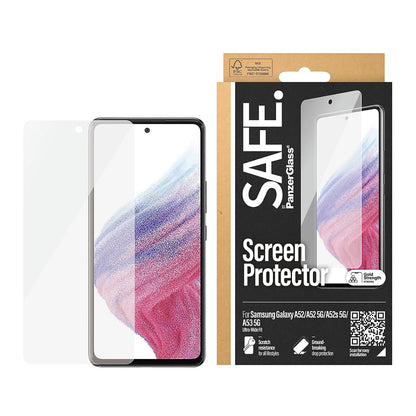 Ochranná fólia na displej PanzerGlass Safe. Ultra-Wide Fit pre Samsung Galaxy A53 5G A536 / A52s 5G A528 / A52 5G A526, Kalené sklo, Full Glue.