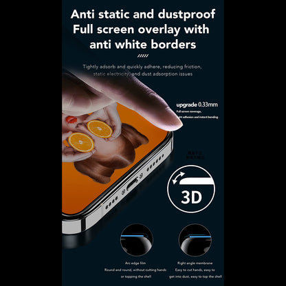 Ochranná fólia na displej Privacy Anank 2X Reinforced pre Apple iPhone 15, bezpečnostné sklo, plné lepidlo, 2.5D