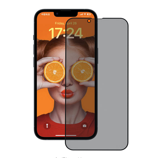 Ochranná fólia na displej Privacy Anank 3X Reinforced pre Apple iPhone 17e / 16e / 14 / 13 Pro, bezpečnostné sklo, plné lepenie, 2.5D