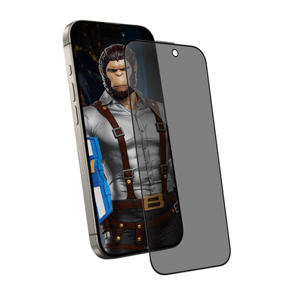 Ochranná fólia na displej Privacy Blueo Anti-Peep pre Apple iPhone 15 Pro Max, tvrdené sklo, plné lepidlo