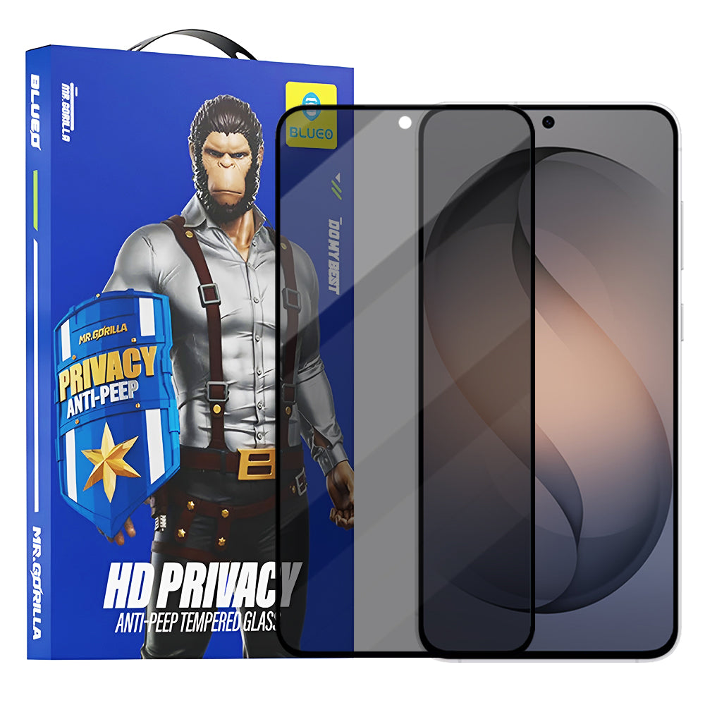 Blueo Anti-Peep Privacy Screen Protector for Samsung Galaxy S26 S942, Tempered Glass, Full Glue