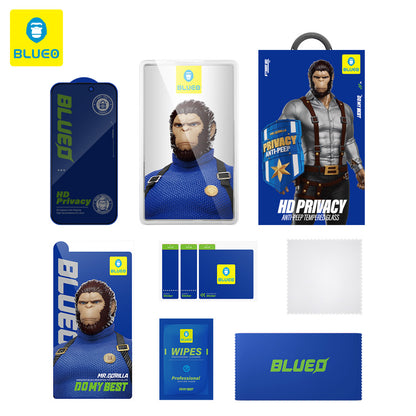 Blueo Anti-Peep Privacy Screen Protector for Samsung Galaxy S26 S942, Tempered Glass, Full Glue