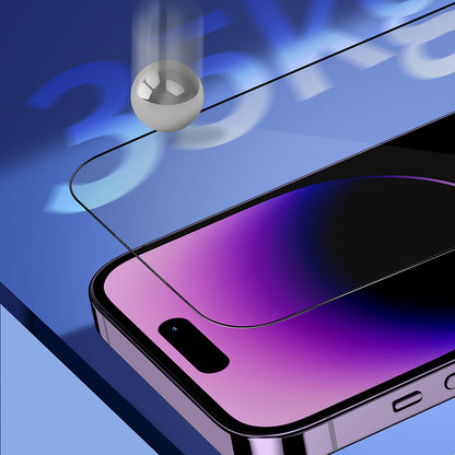 Ochranná fólia na displej Privacy Blueo Sapphire Applicator Pro pre Apple iPhone 17 Pro / 17 / 16 Pro, Kalené sklo, Full Glue