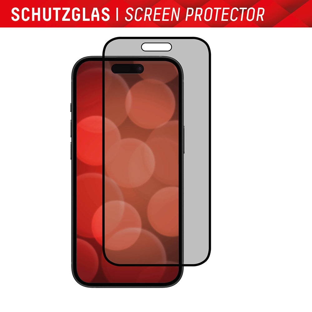 Ochranná fólia na displej Privacy Displex Real Glass pre Apple iPhone 16 Plus, tvrdené sklo, plné lepidlo