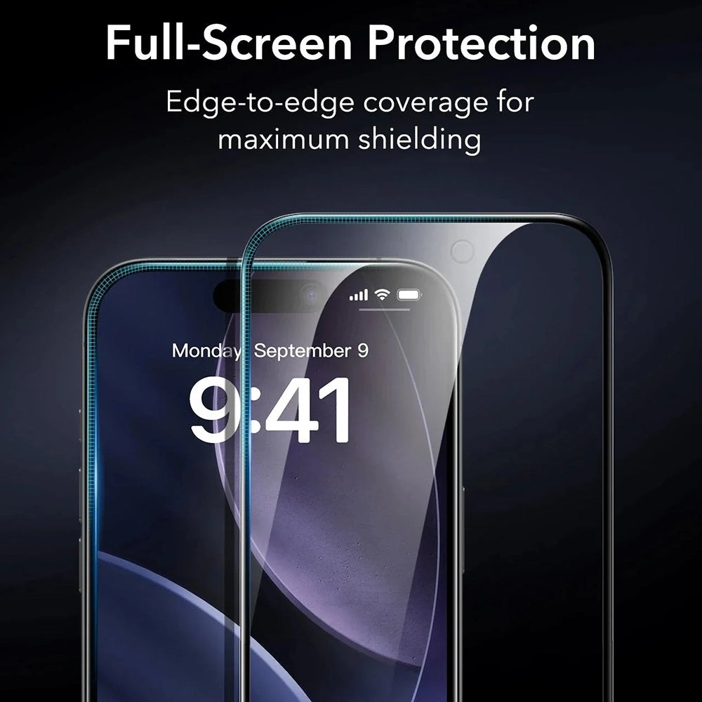 Ochranná fólia Ecran Privacy ESR Armorite UltraFit pre Apple iPhone 17 Pro Max, Kalené sklo, Full Glue, Sada 3 kusy