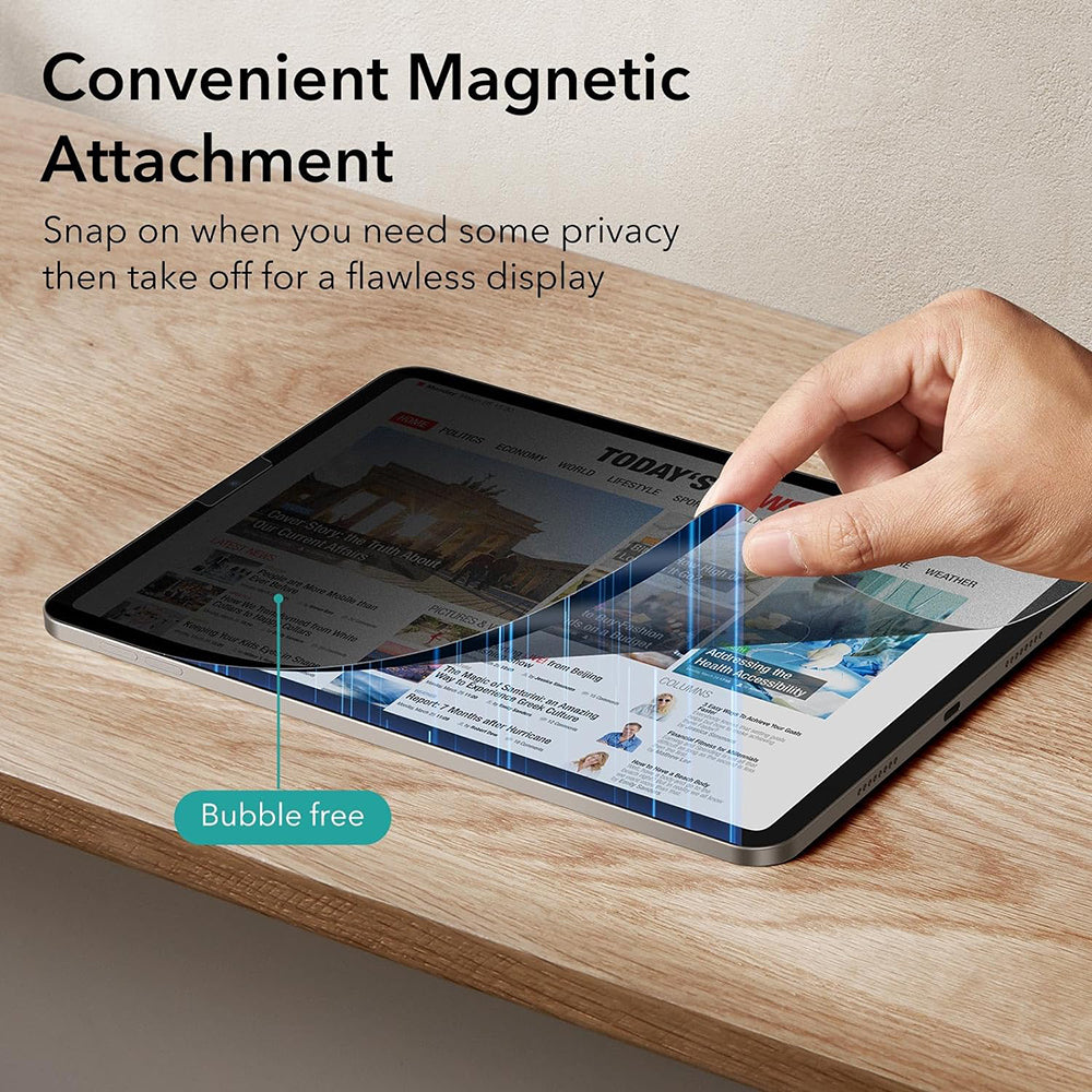 Ochranná fólia na obrazovku Privacy ESR Magnetic pre Apple iPad Air 11 (2026) / Air 11 (2025), plastická