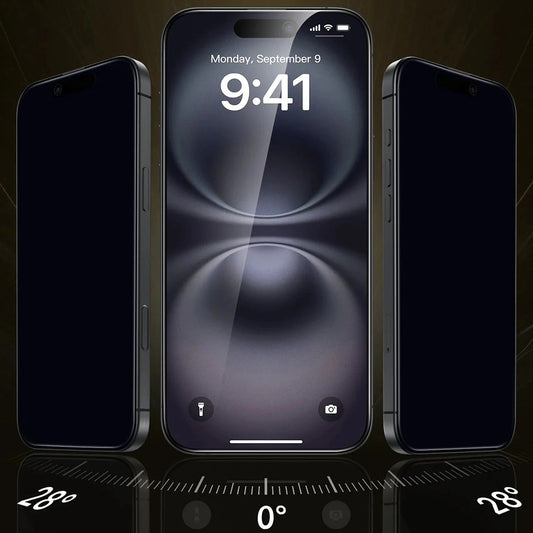 Ochranná fólia Ecran Privacy ESR UltraFit Armorite Pro pre Apple iPhone 17 Pro, Kalené sklo, Full Glue, Sada 3 kusy