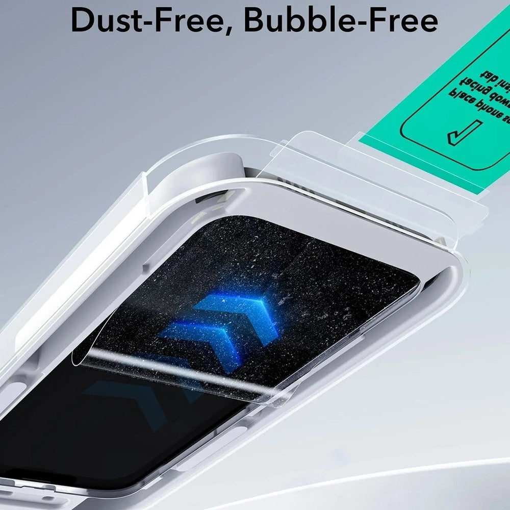 Ochranná fólia Ecran Privacy ESR UltraFit pre Apple iPhone 17 Pro, Kalené sklo, Full Glue, Sada 3 kusy