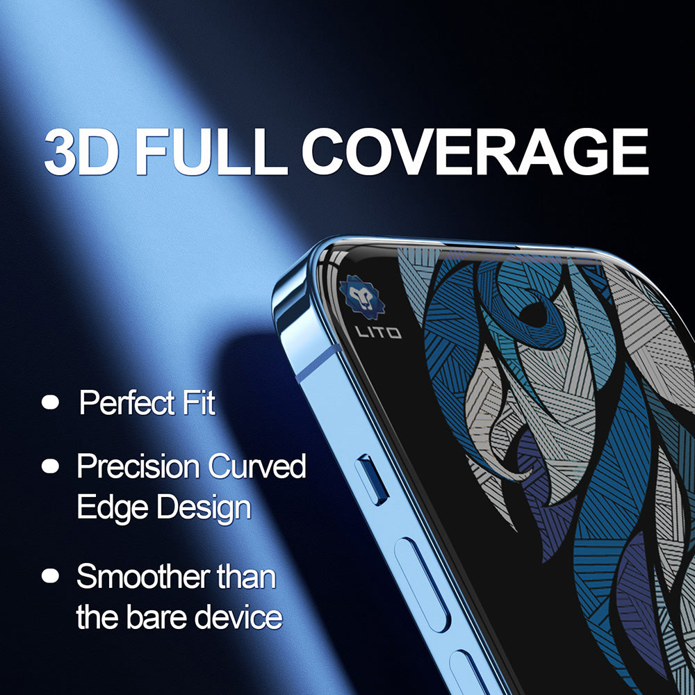 Ochranná fólia Privacy Lito D+ Max 4K pre Apple iPhone 17 Pro, Tvrdené sklo, Full Glue