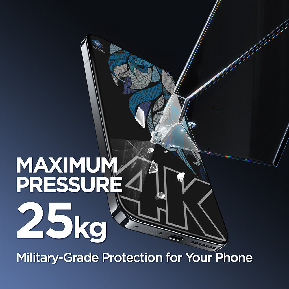Ochranná fólia Privacy Lito D+ Max 4K pre Apple iPhone 17 Pro, Tvrdené sklo, Full Glue