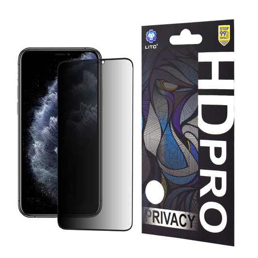 Ochranná fólia na displej Privacy Lito HD Pro pre Apple iPhone 11 Pro Max / XS Max, tvrdené sklo, plné lepenie