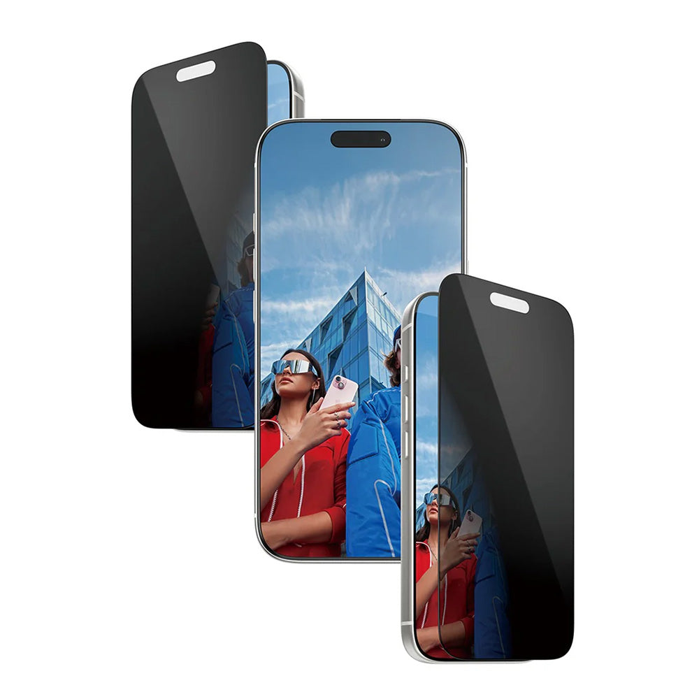 Ochranná fólia na displej Privacy PanzerGlass Ultra-Wide Fit 2-Way EasyAligner pre Apple iPhone 17 Pro, Kalené sklo, Full Glue