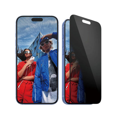 Ochranná fólia na displej Privacy PanzerGlass Ultra-Wide Fit EasyAligner pre Apple iPhone 16 Plus / 15 Plus, Kalené sklo, Full Glue