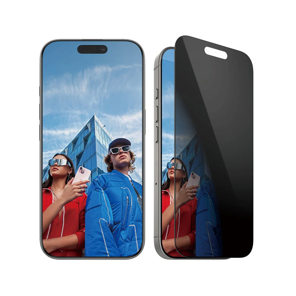 Ochranná fólia na displej Privacy PanzerGlass Ultra-Wide Fit EasyAligner pre Apple iPhone 16 Pro, Kalené sklo, Full Glue