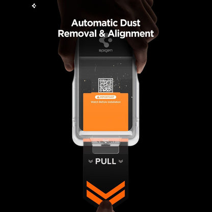 Ochranná fólia na displej Privacy Spigen GlastR EZ FIT Pro HD pre Samsung Galaxy S26 S942, Kalené sklo, Full Glue, Sada 2 kusy AGL11096