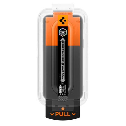 Ochranná fólia na displej Privacy Spigen GlastR EZ FIT Pro pre Apple iPhone 17 Pro Max / 16 Pro Max, Kalené sklo, Full Glue
