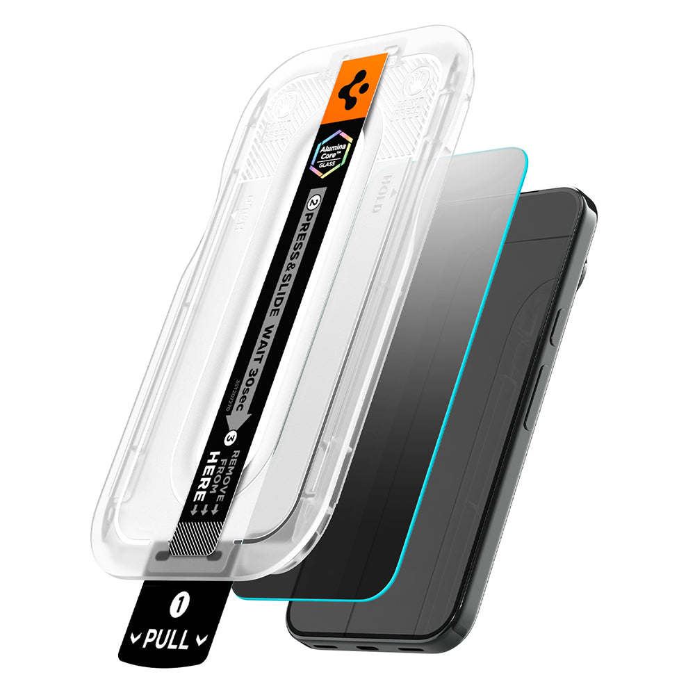 Ochranná fólia na displej Privacy Spigen GlastR EZ FIT Pro pre Google Pixel 11 Pro / 10 Pro, tvrdené sklo, plné lepidlo, sada 2 kusy AGL11481