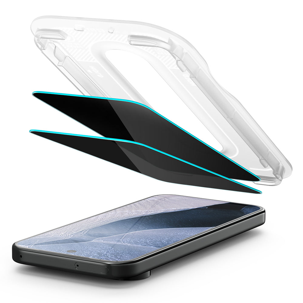 Spigen GlastR EZ FIT Pro Privacy Screen Protector for Google Pixel 11 Pro XL, Tempered Glass, Full Glue, Set of 2 pieces AGL11486