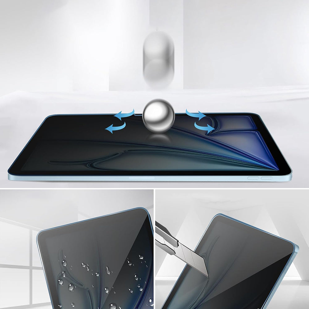 Ochranná fólia na displej Privacy Techsuit ArmorGlass CrystalHD pre Samsung Galaxy Tab A11+ / Tab A9+, tvrdené sklo, plné lepidlo, sada 2 kusy
