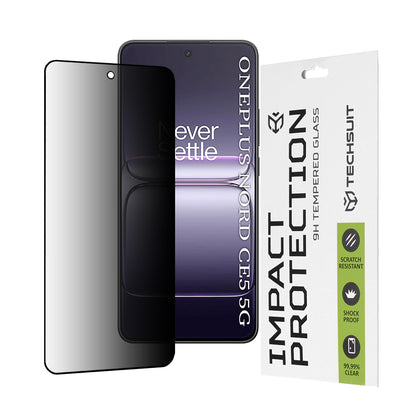 Ochranná fólia na displej Privacy Techsuit pre OnePlus Nord CE5, tvrdené sklo, plné lepidlo, 111D