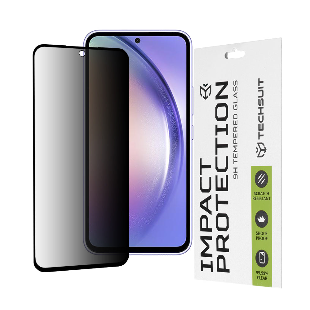 Ochranná fólia na displej Privacy Techsuit pre Samsung Galaxy A54 A546, tvrdené sklo, plné lepidlo, 111D