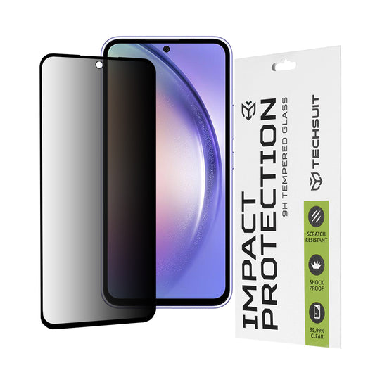 Ochranná fólia na displej Privacy Techsuit pre Samsung Galaxy A54 A546, tvrdené sklo, plné lepidlo, 111D