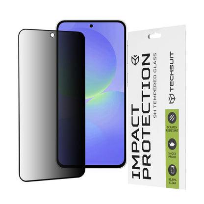 Ochranná fólia na displej Privacy Techsuit pre Samsung Galaxy A56 A566 / A36 A366, tvrdené sklo, plné lepidlo, 111D