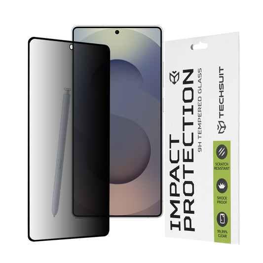Ochranná fólia na displej Privacy Techsuit pre Samsung Galaxy S25 Ultra S938, tvrdené sklo, plné lepidlo, 111D