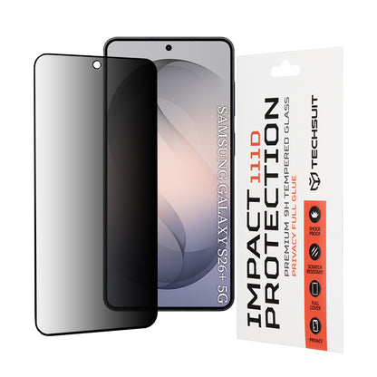 Ochranná fólia na displej Privacy Techsuit pre Samsung Galaxy S26 Plus S947, Kalené sklo, Full Glue, 111D