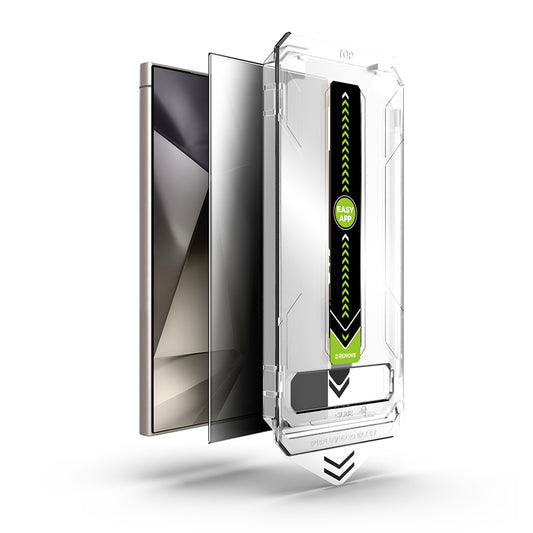 Ochranná fólia na displej Privacy Techsuit TitanGlass CrystalHD pre Samsung Galaxy S24 Ultra S928, bezpečnostné sklo, plné lepidlo