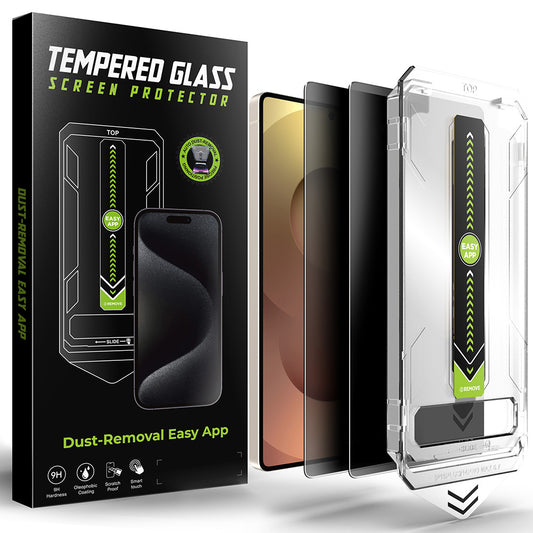 Ochranná fólia na displej Privacy Techsuit TitanGlass CrystalHD pre Samsung Galaxy S25 Ultra S938, tvrdené sklo, plné lepidlo, sada 2 kusy